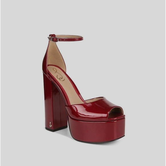 Sam Edelman Shoes - Sam Edelman Womens 10 M Holly Red Patent Kori Platform High Heels DISPLAY RD3